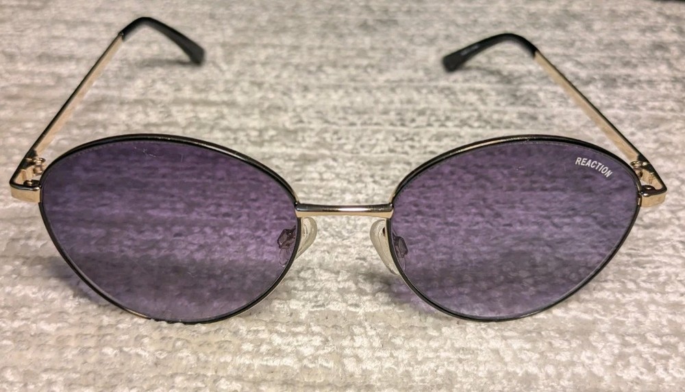 Kenneth Cole Reaction KC1375 Round Gold Sunglasses with Gradient Lens for Men 32B