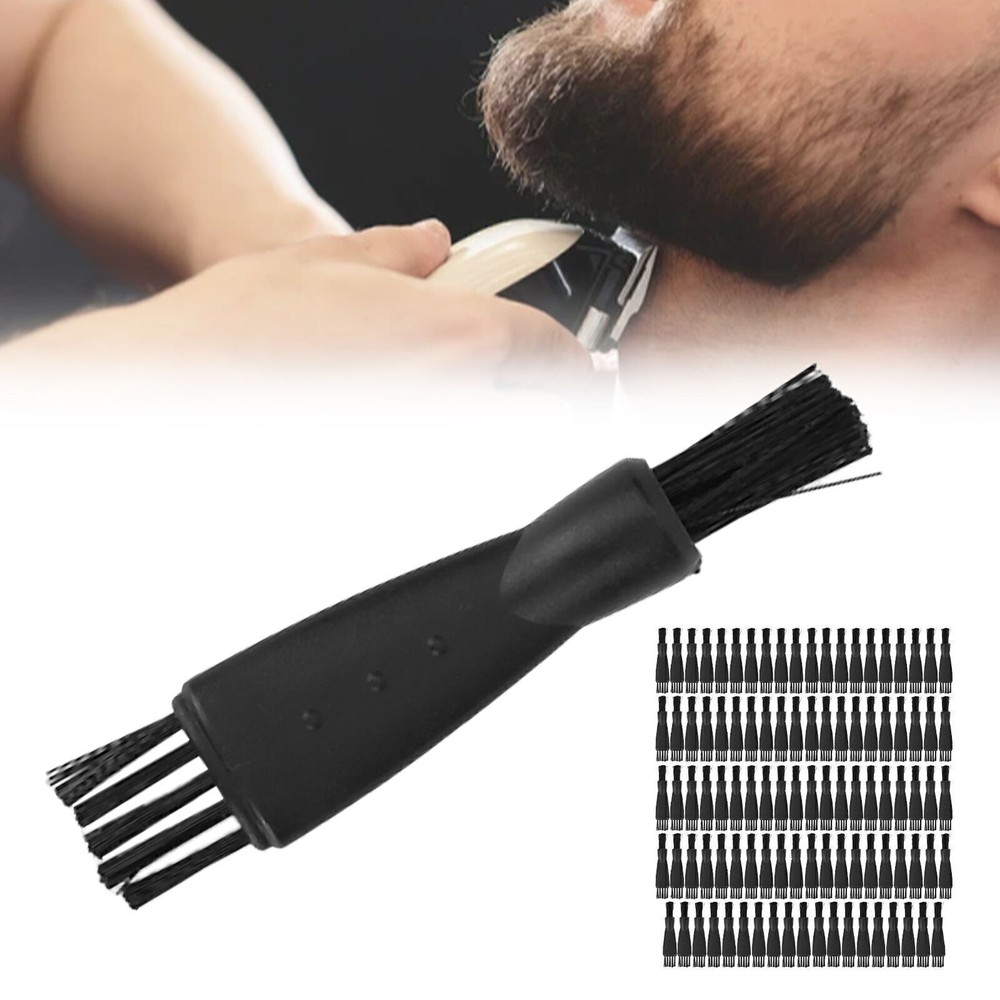 100 Pcs Shaver Brush Nylon PP Ergonomic Strong Electric Shaver Cleaning Brushes