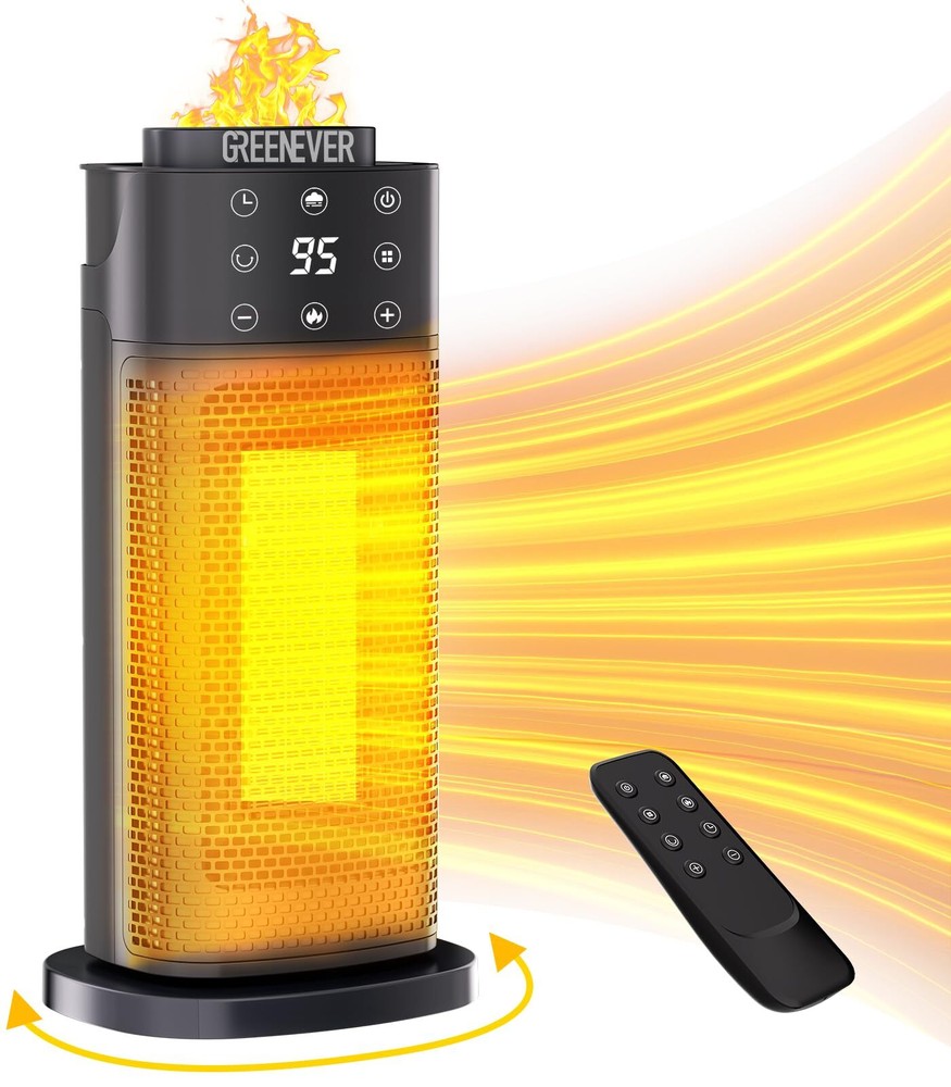 GREENEVER Space Heater Indoor with Humidifier: 2024 Upgraded PTC Electric Hea...