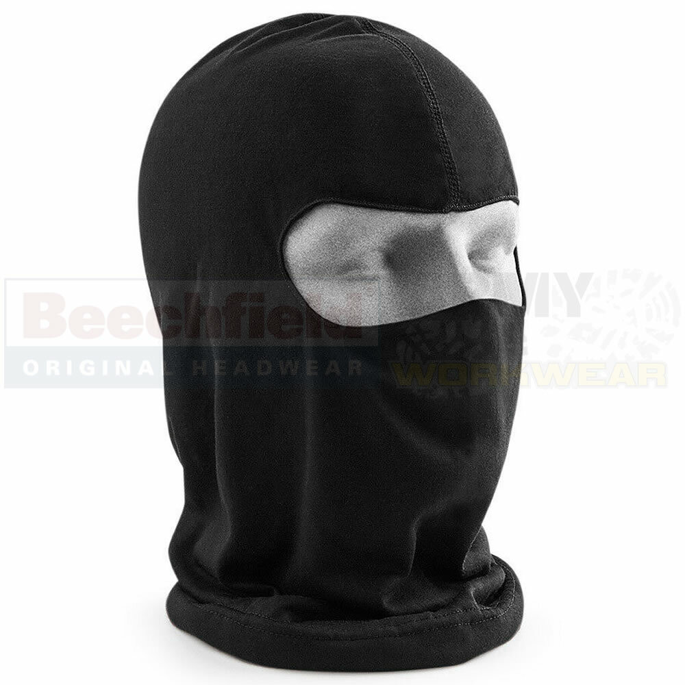 Mens Microfibre Balaclava Beechfield Facemask Motorcycle Ski Under Helmet