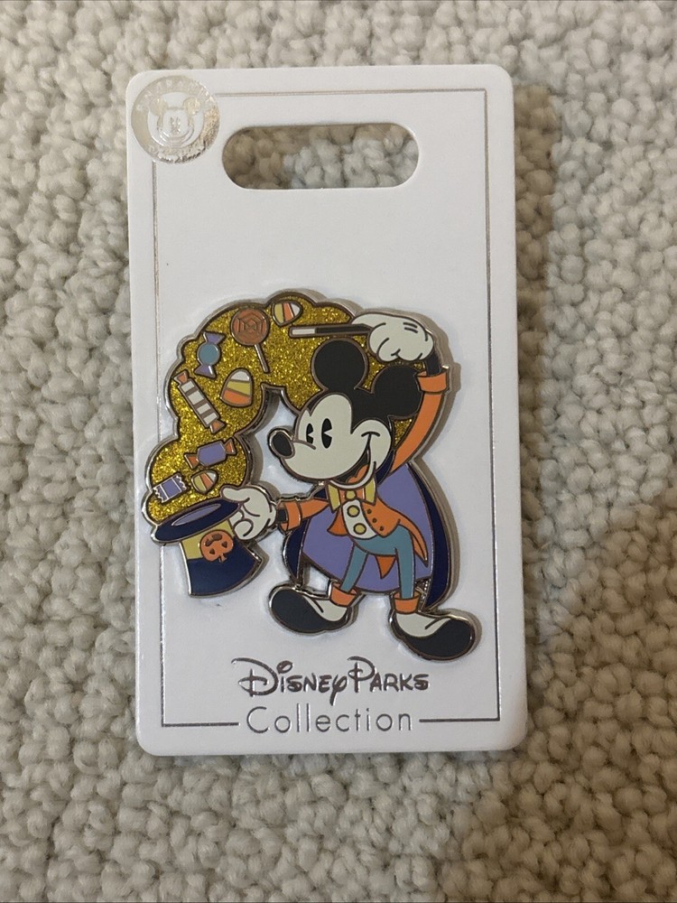 Disney Parks 2020 Halloween Mickey Mouse Magician Hat Candy Trading Pin