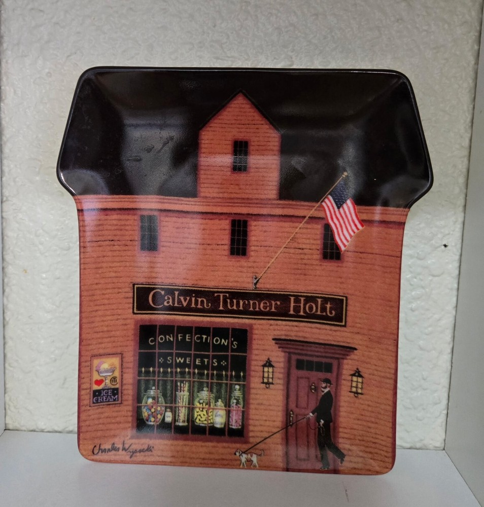 Charles Wysocki Folktown The Sweet Shop Collectible Plate by Bradford Exchange