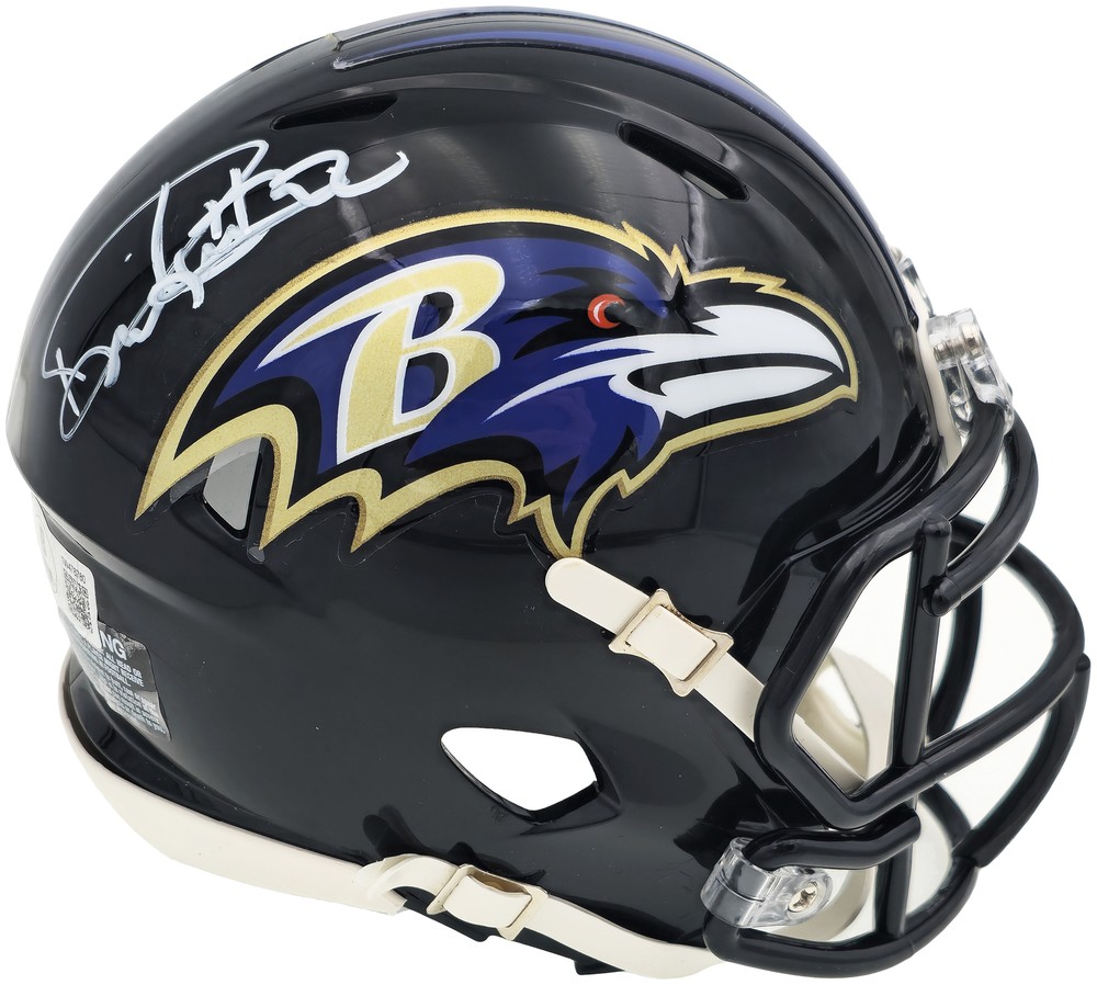 SALE! DERRICK HENRY AUTOGRAPHED RAVENS BLACK SPEED MINI HELMET BECKETT WITNESS