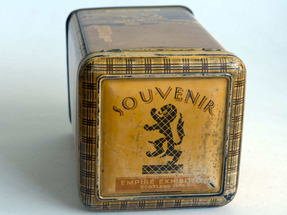 Vintage Art Deco Tin Souvenir from 1938 Scotland Empire Exhibition