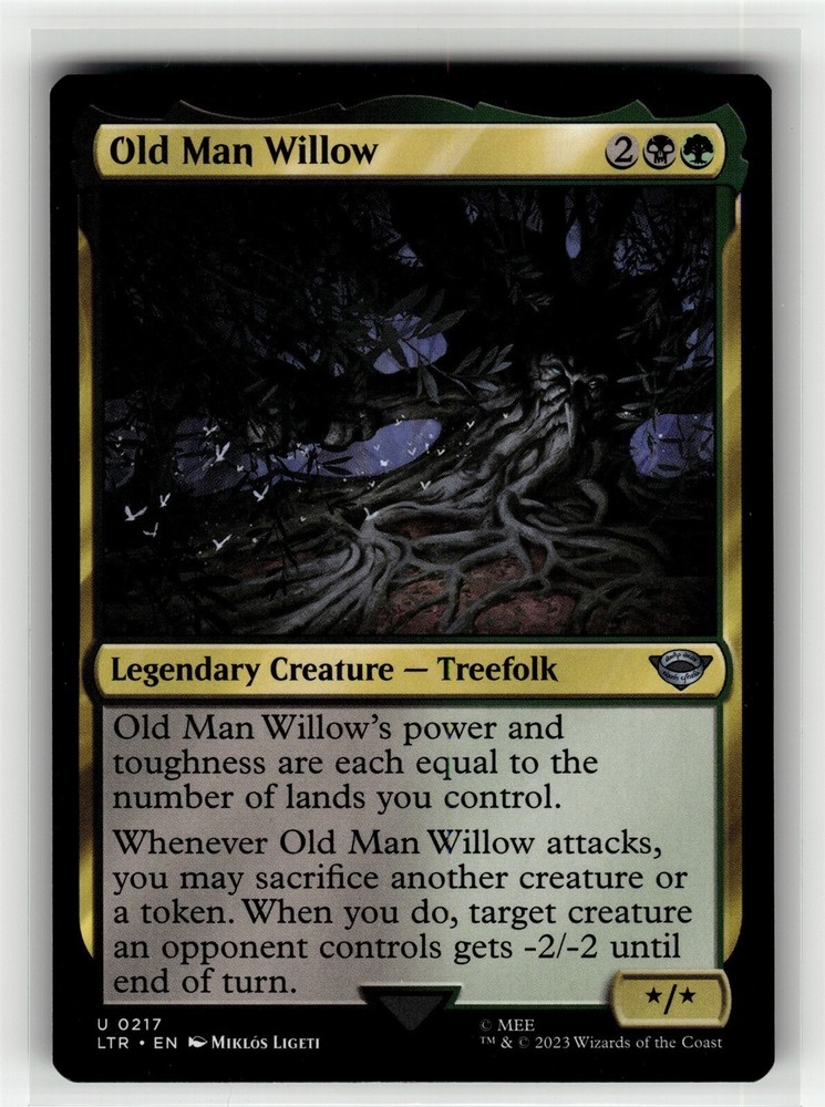 OLD MAN WILLOW Tales of Middle-Earth #217 LTR(NM+)(MTG)