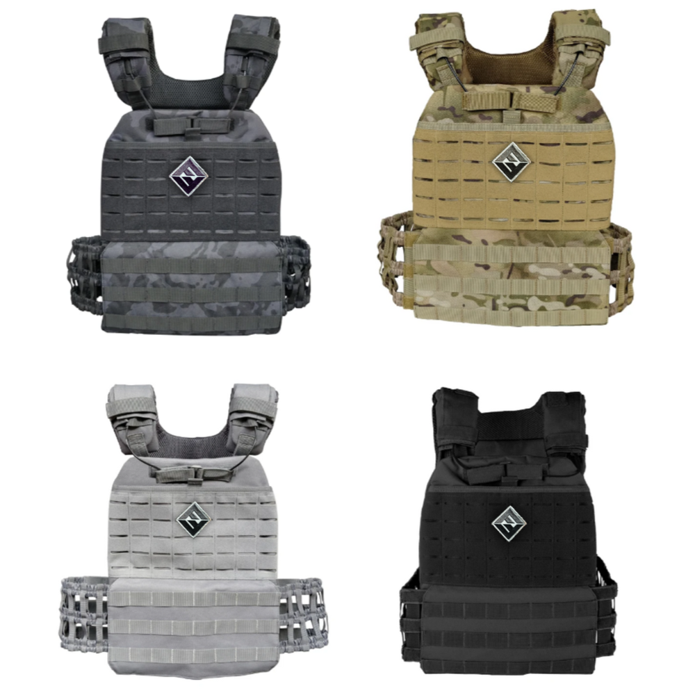 F&F Fitness Adjustable Weight Vest - Includes 2 F&F STEEL Weight Vest Plates