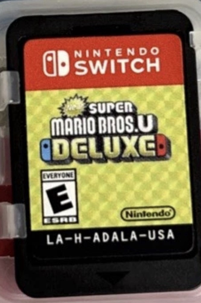 Super Mario Bros U Deluxe Nintendo Switch Game Cartridge Only Tested Working