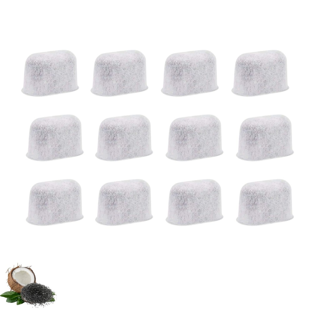 12 Activated Charcoal Replacement Water Filters for Cuisinart Coffee Makers