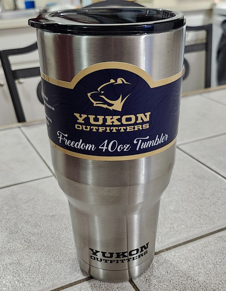 Yukon Outfitters Freedom 40 Oz. Tumbler Stainless Steel Insulated NEW NWT