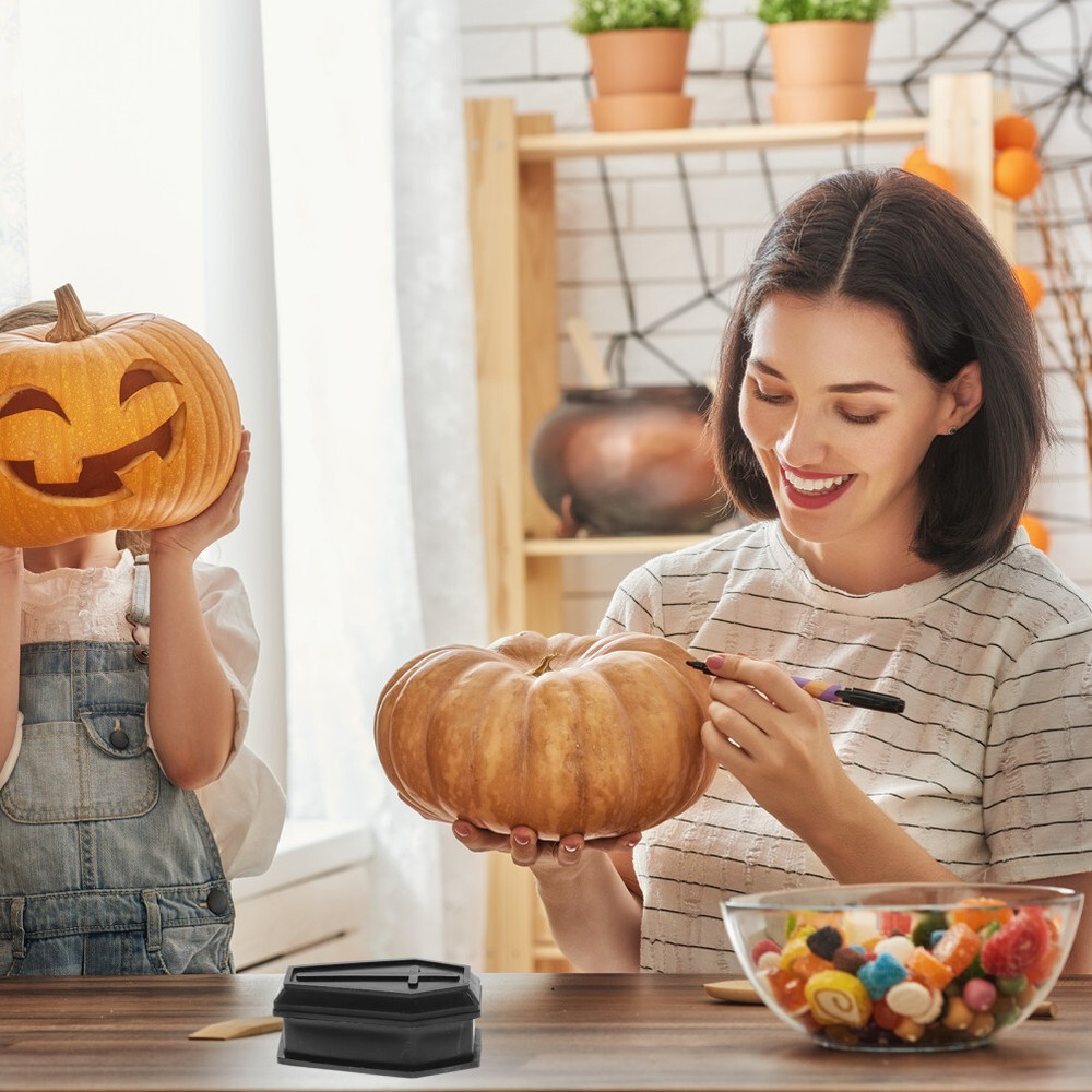 2pcs Haunted House Coffin Decor for Halloween Scenes