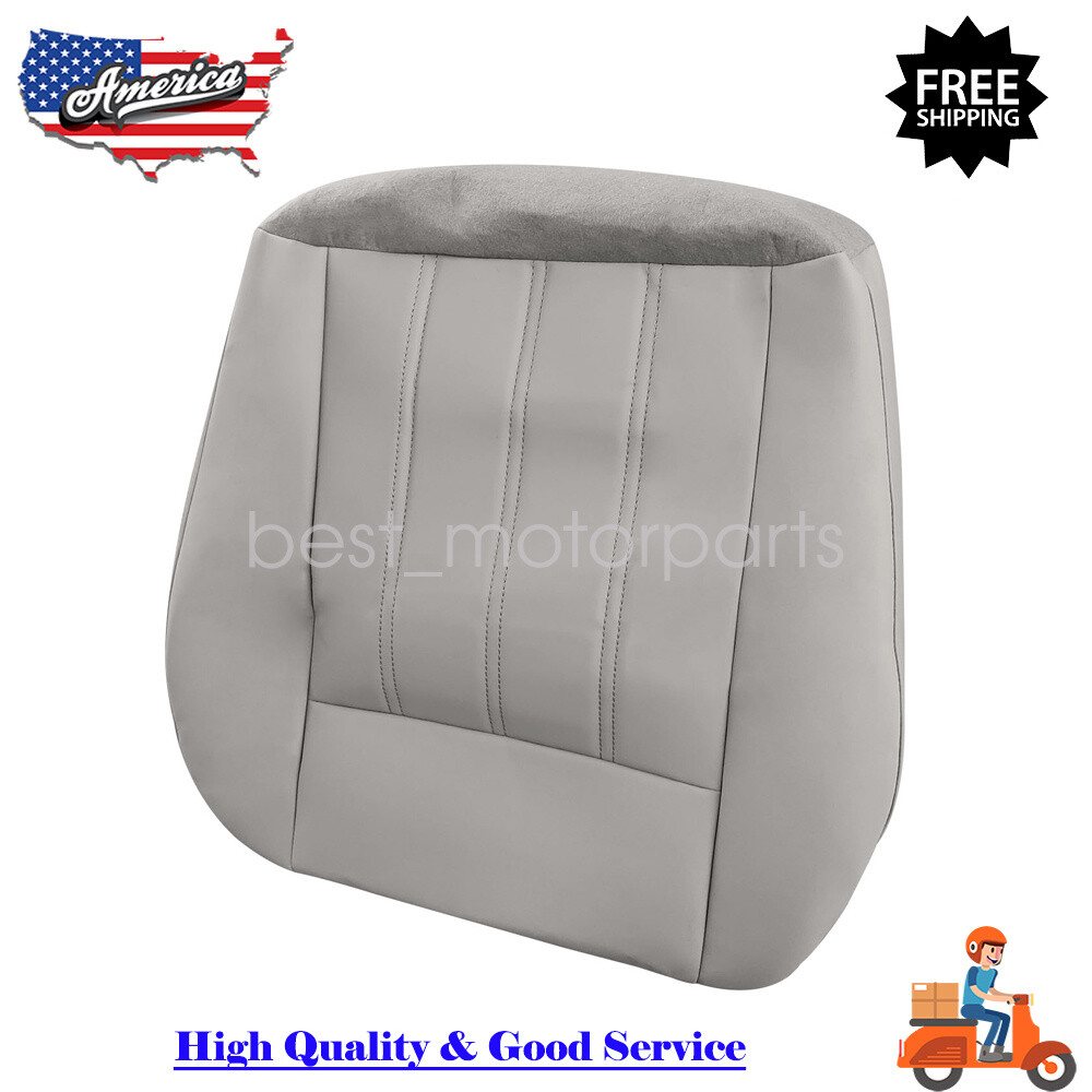 Driver Side Bottom Leather Seat Cover Gray For 2005-2010 Chrysler 300C Limited