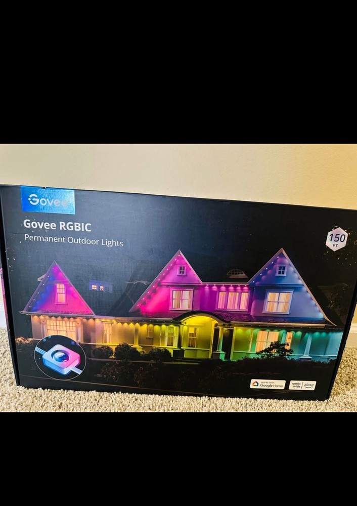 Govee 108 LED Permanent Outdoor Lights Smart RGBIC Outdoor Lights 150FT (H705C)