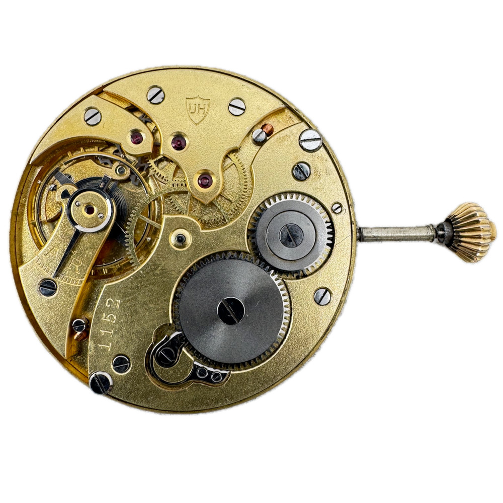 Antique 16s Union Horlogere Mechanical Hunter Pocket Watch Movement Swiss