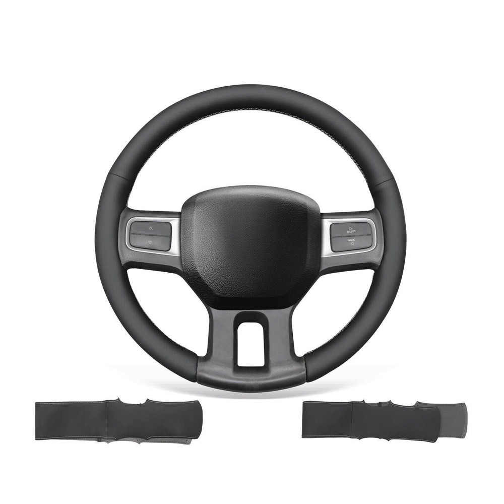 Custom DIY Artificial Leather Steering Wheel Cover for Dodge RAM 2500 2009-2010