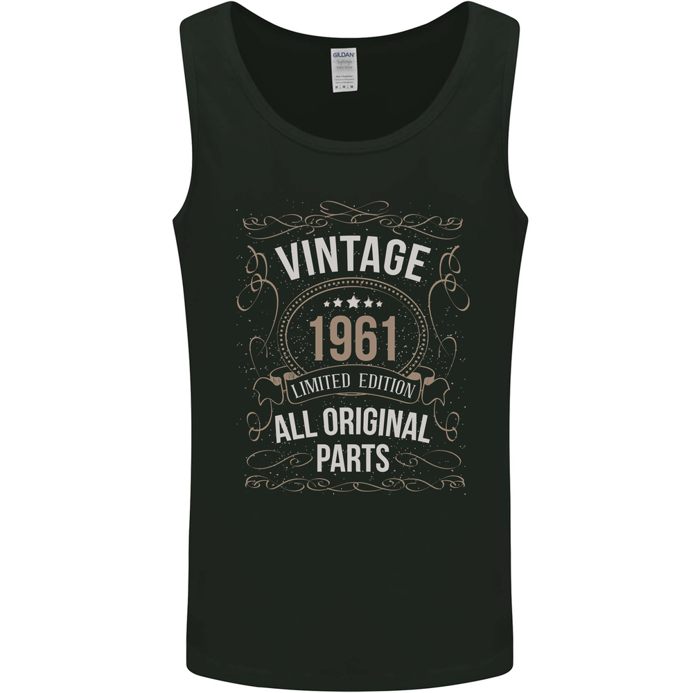 64th Birthday Limited Edition 1961 Mens Vest Tank Top
