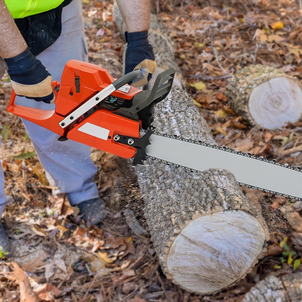 28-Inch 71CC Gas Chainsaw Cordless 2-Stroke Engine for Wood Cutting