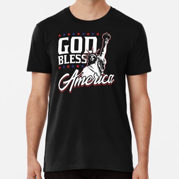 God bless America Liberty Patriot Gift Idea Premium T-Shirt S-5XL