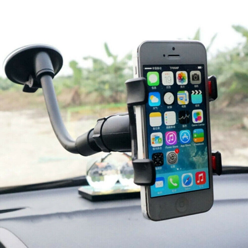 Car Windshield Mount Cradle Holder Stand GPS for Phone Universal 360° Rotation