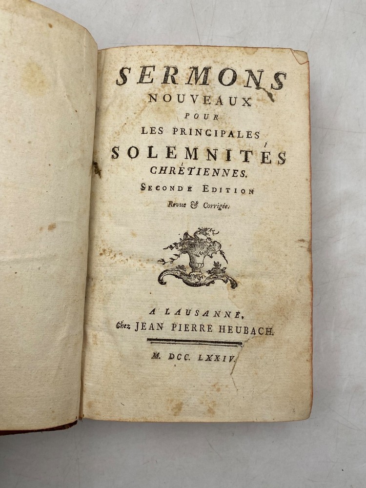 ANONYME - Sermons nouveaux pour les principales solennités chrétiennes - 1774