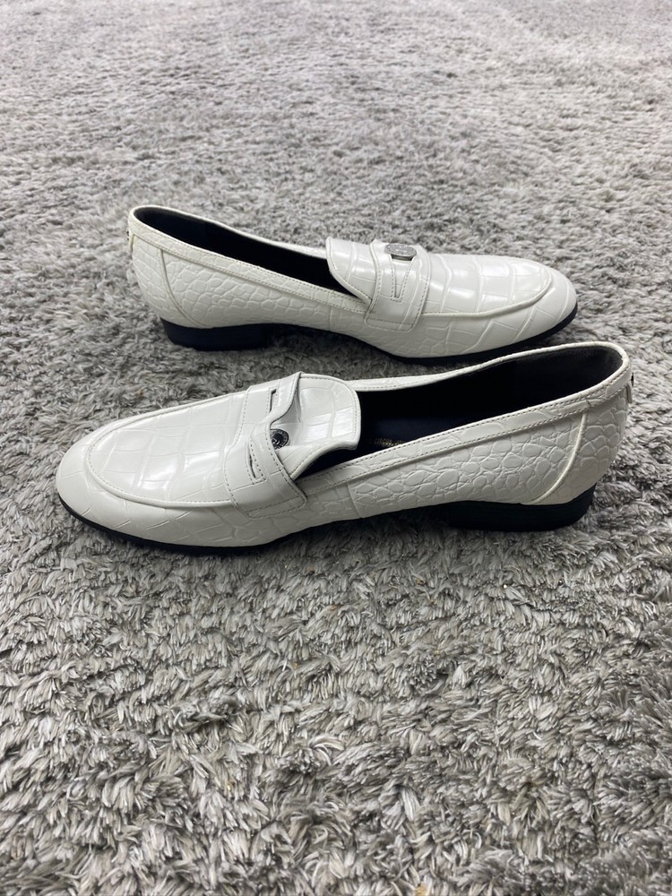 Circus Sam Edelman Loafers Women 9 Faux Leather Crocodile Embossed Slip On Shoes
