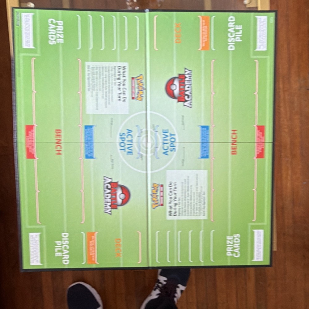 Pokemon Battle Academy Game Board Green Trading Card Game Playmat Pokemon