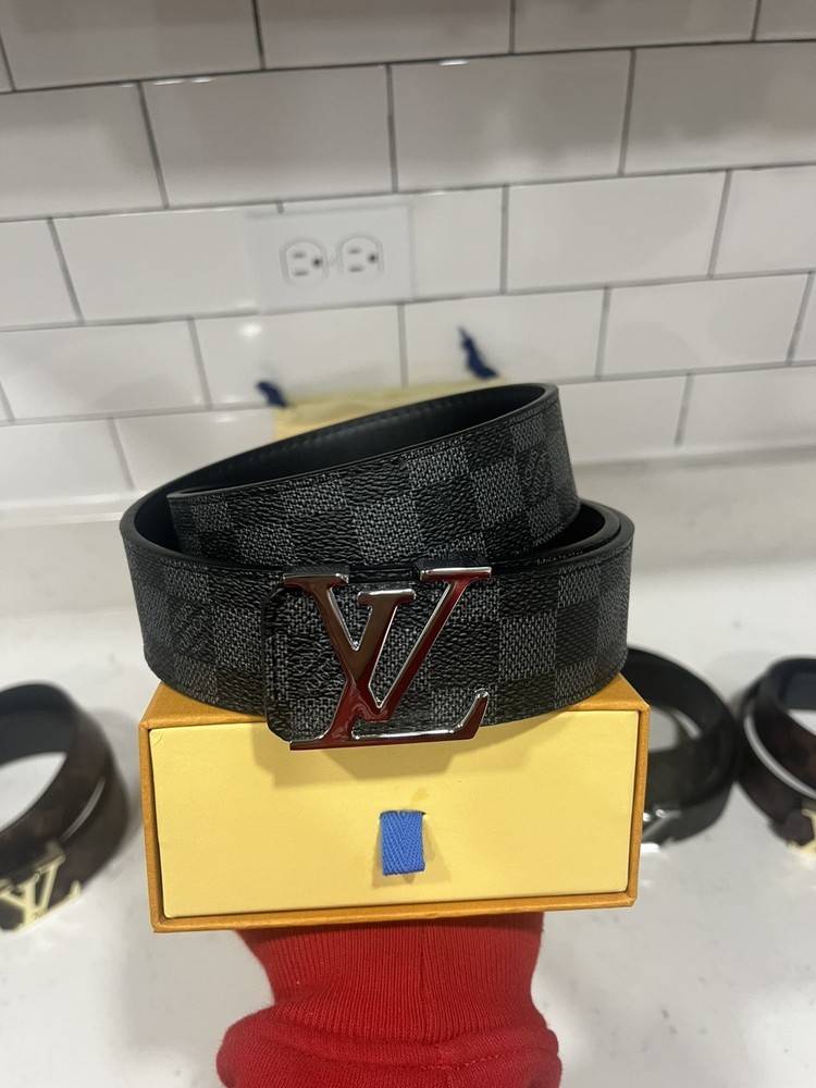 Louis Vuitton LV Initiales  Damier Graphite Belt