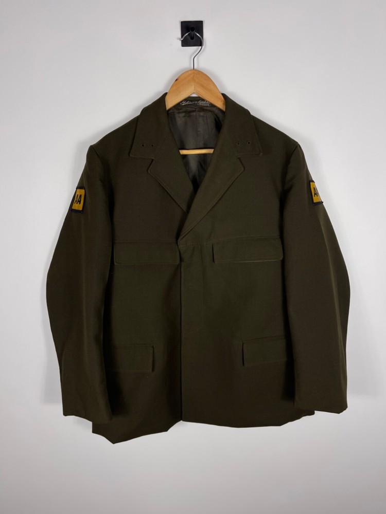 Hobson & Sons London Men's Vintage 70s British Army AA Military Jacket Rare