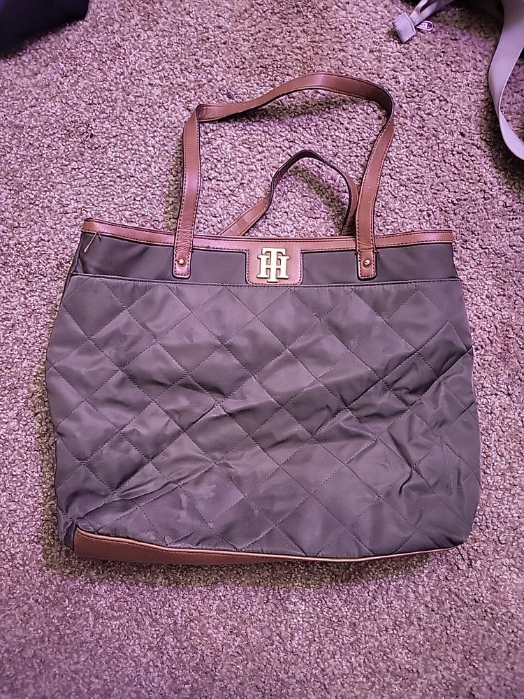 Vintage Tommy Hilfiger Canvas Tote Bag Preowned