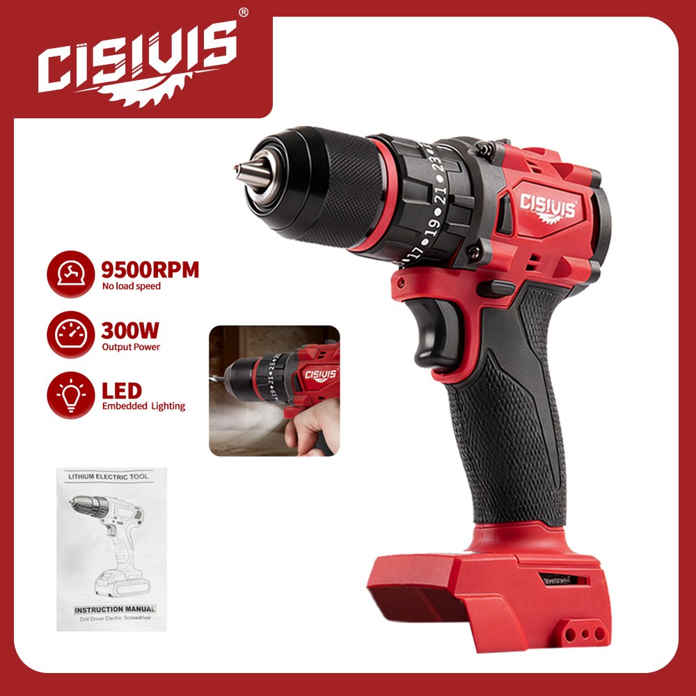 For Milwaukee M18 Battery Cordless Hammer Drill/Driver Brushless with 2-Speed