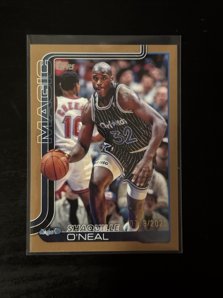 2025 Topps Shaquille O'Neal 260 Gold Border /2025 Orlando Magic