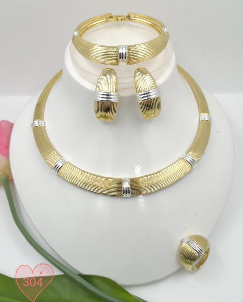 Gold Plated Jewelry Wedding Dubai Gold Set Gift Nice