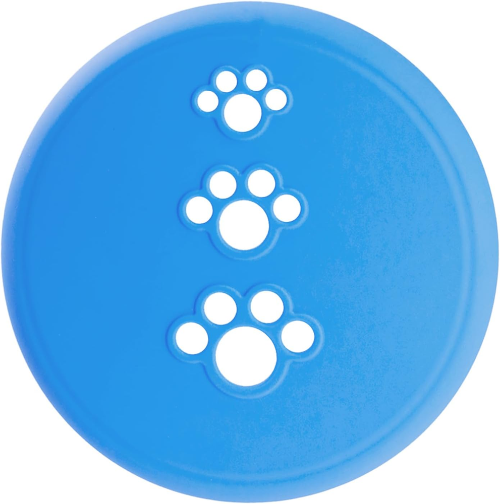 Durable Outdoor Dog Toys - Natural Rubber Dog Frisbee for Aggressive Chewers & F