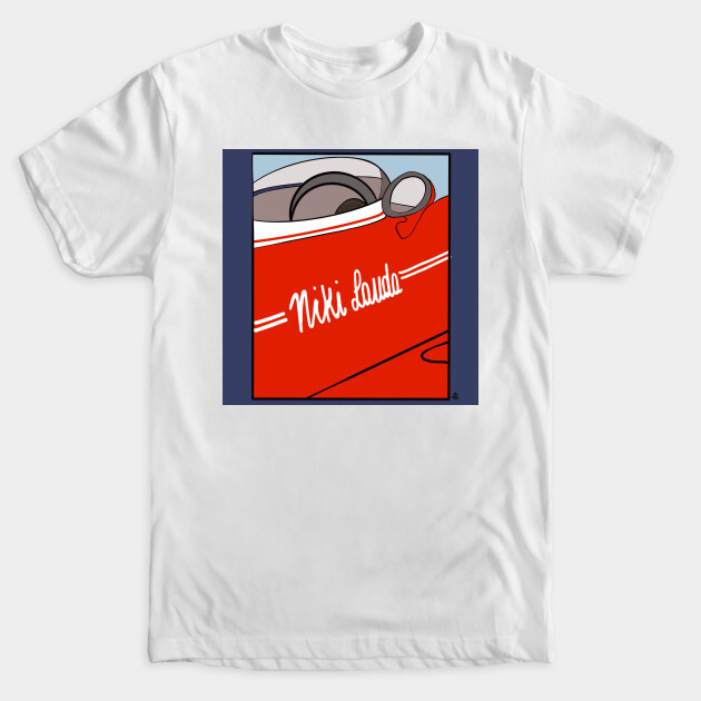 Austrian F1 Driver Niki Lauda Car Grand Prix Legend T Shirt