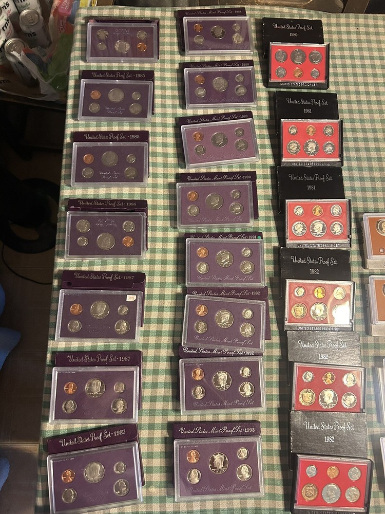 US Proof Sets 1968-1998. $10 Each