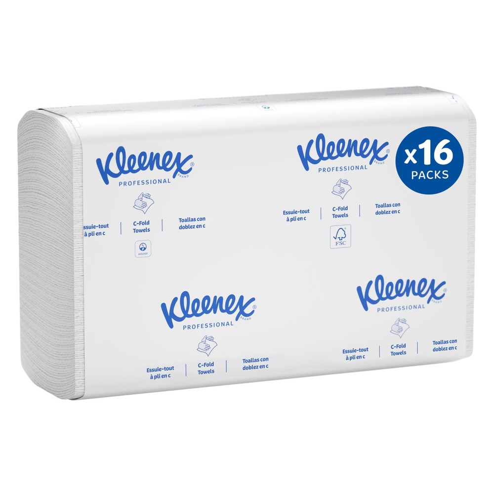Professional Universal C-Fold Folded Paper Towels, Bulk (01500), Absorbent, W...
