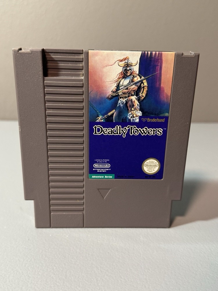 Deadly Towers NES Game Cartridge Only - Tested & Working