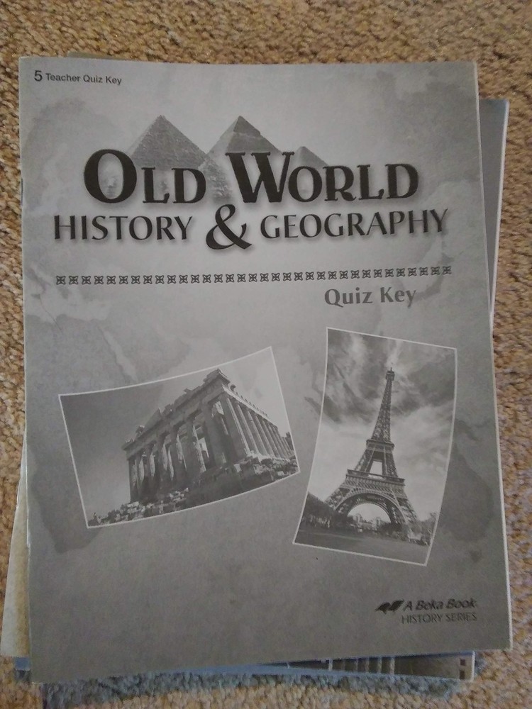 Abeka Grade 5 Old World History and Geography Quiz Key 2010