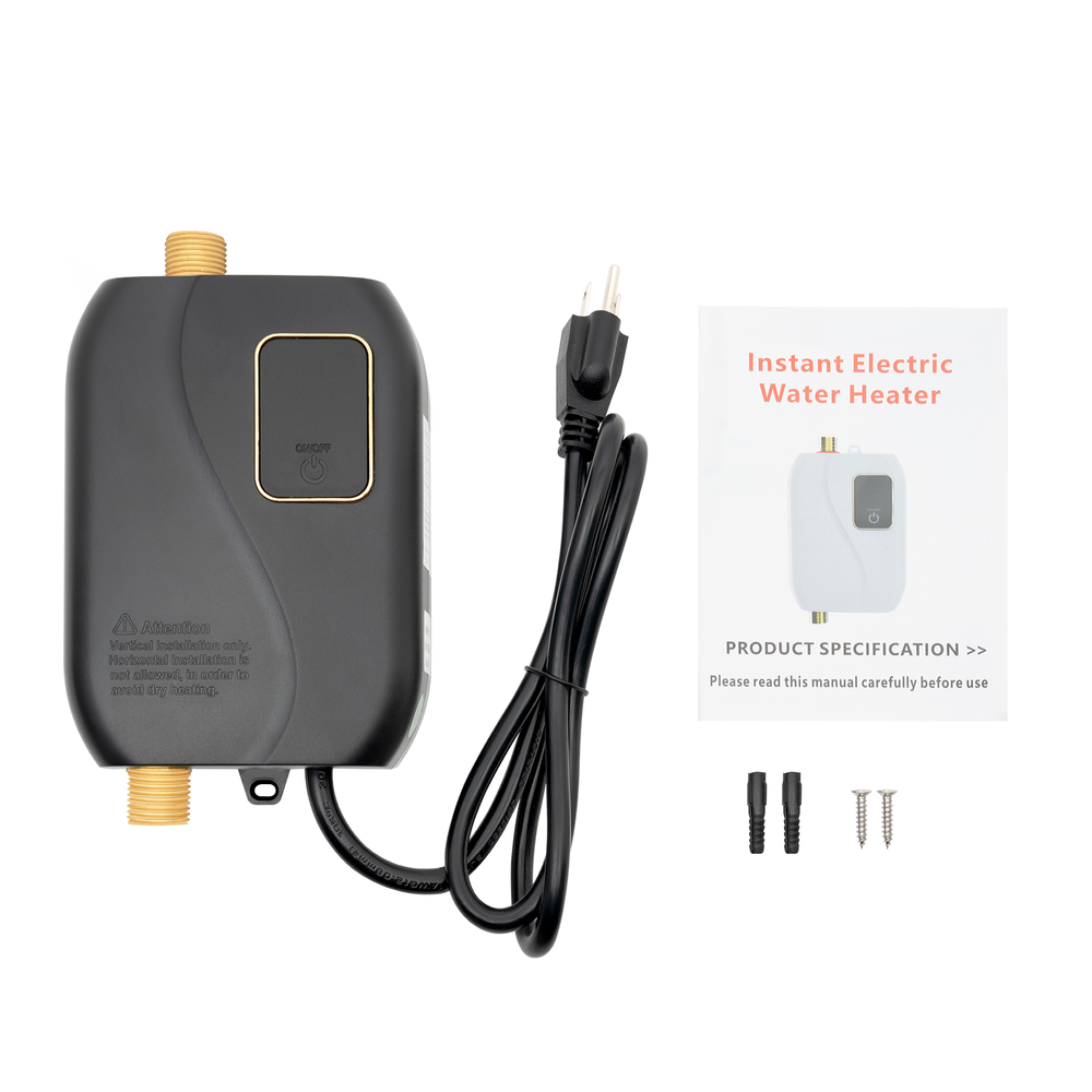 Xy-fc Black Corded Electric Mini Water Heater Under Kitchen Sink Water Heater US