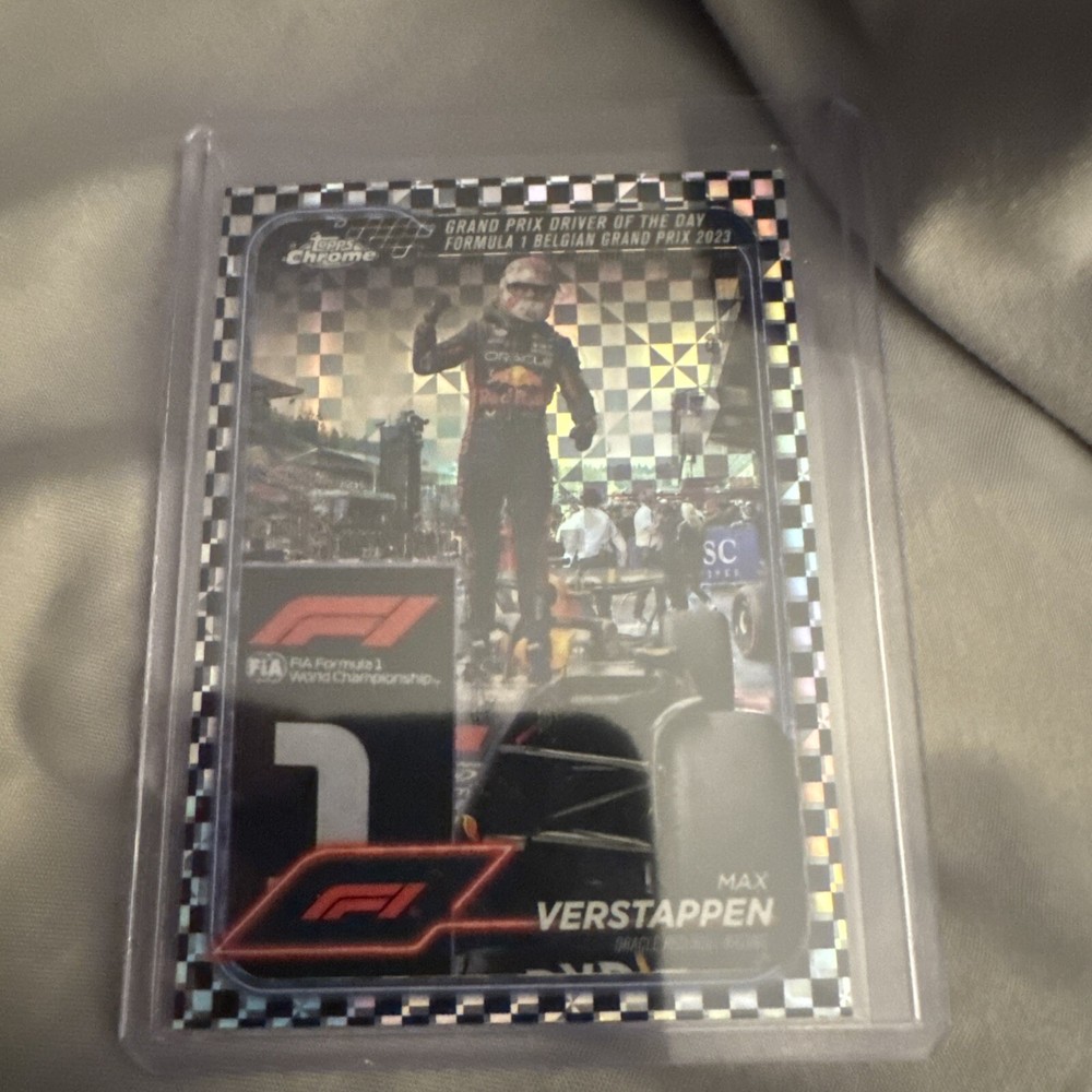 2024 Topps Chrome Formula 1 F1 Max Verstappen Checker Falg Refractor#170 GZ 1