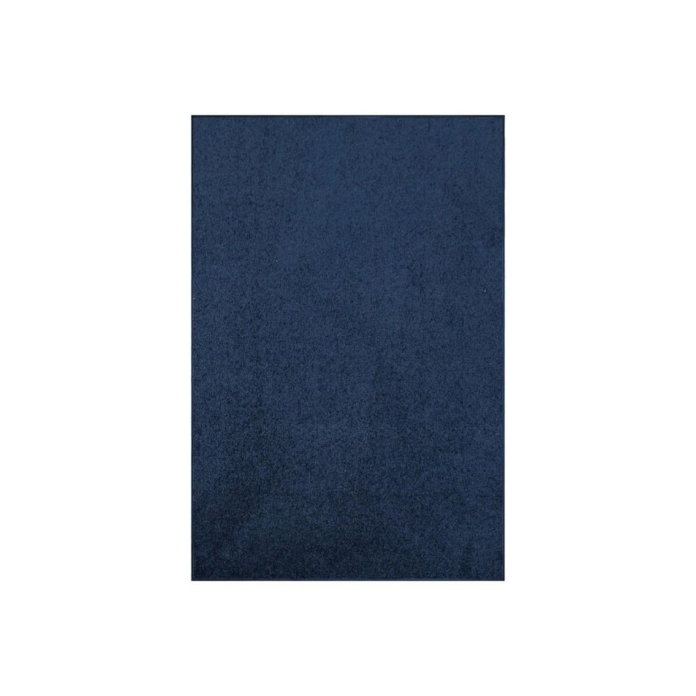 Saturn Collection Navy Area Rug 1.5' x 2.25' Rectangle Mat Stain Resistant