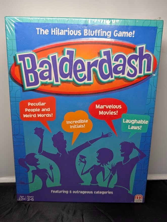Balderdash - NEW Factory Sealed (2014) - Mattel Games - Hilarious Bluffing Game!