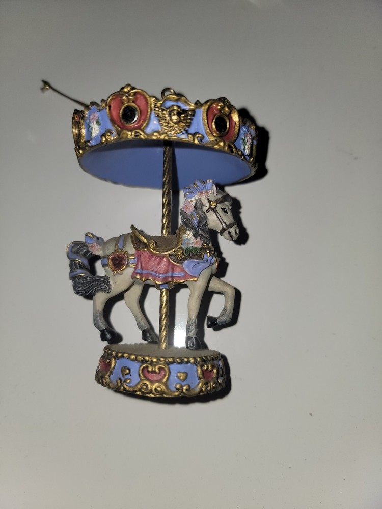 Bradford Editions Carousel Cupids Arrow Horse Figurine Ornament