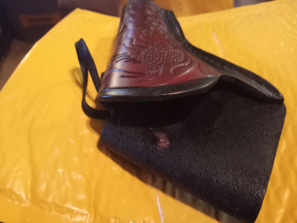 western right hand crossdraw holster brown