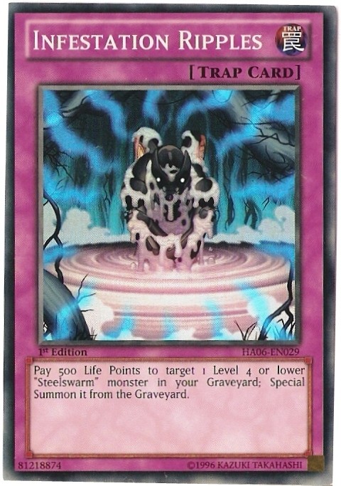 Infestation Ripples HA06-EN029 Super Rare 1st Ed Lightly Played Yugioh Card
