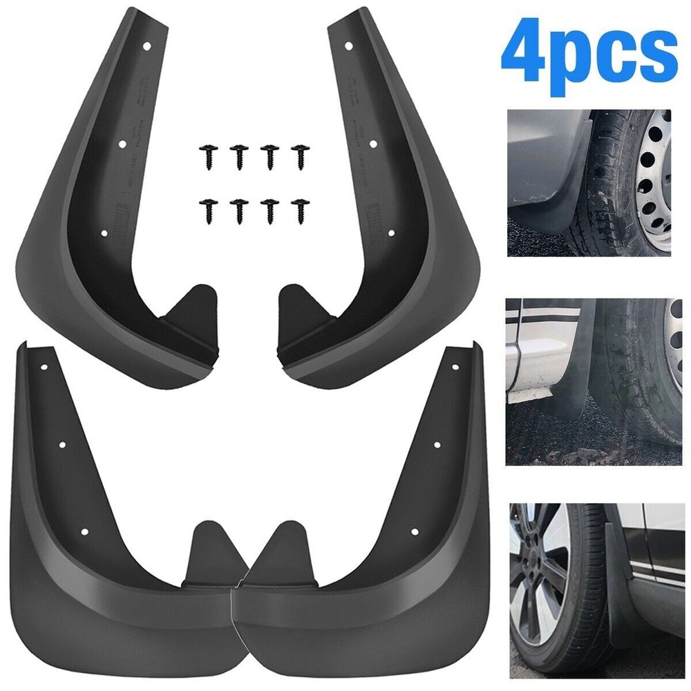 EVA Plastic Mud Flaps Splash Guards for Car Front & Rear Fenders 4PCS Set