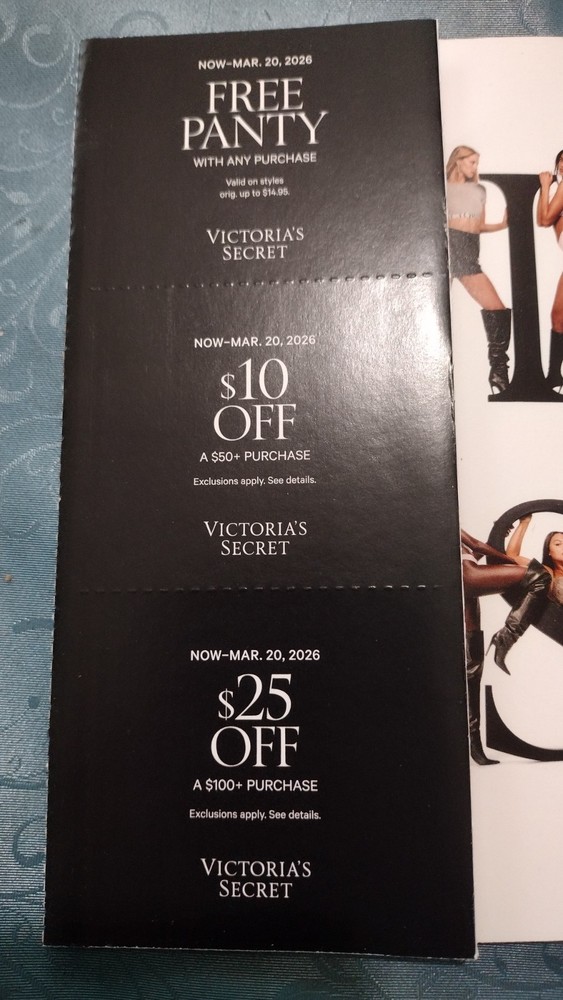 Victoria's Secret Coupon Lot Valid Now -  March. 20 In-Store Online-image