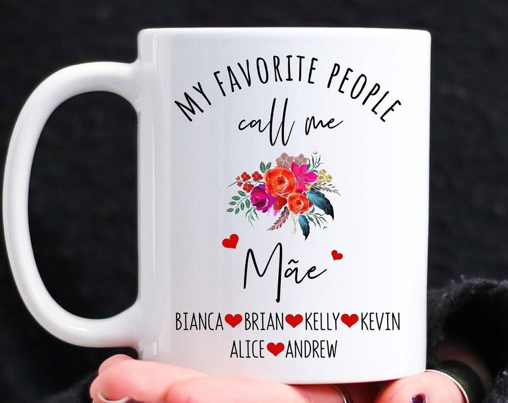 Personalized Mãe Gifts Mãe Coffee Mug With Kids Names Mother's Day For Mãe