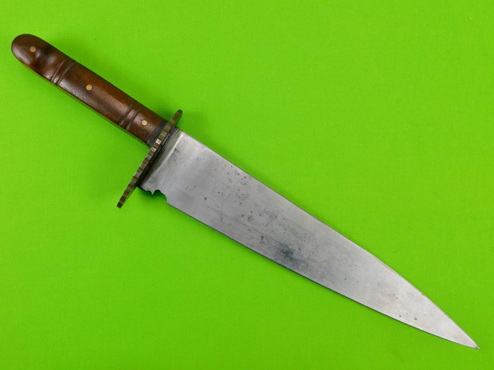 Vintage Antique Old US Custom Made Handmade Large Bowie Knife