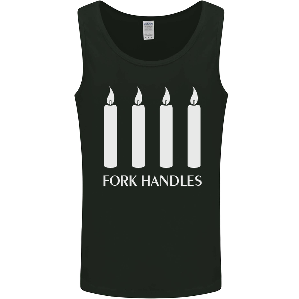 Four Candles Fork Handles Funny Two Ronnies Mens Vest Tank Top