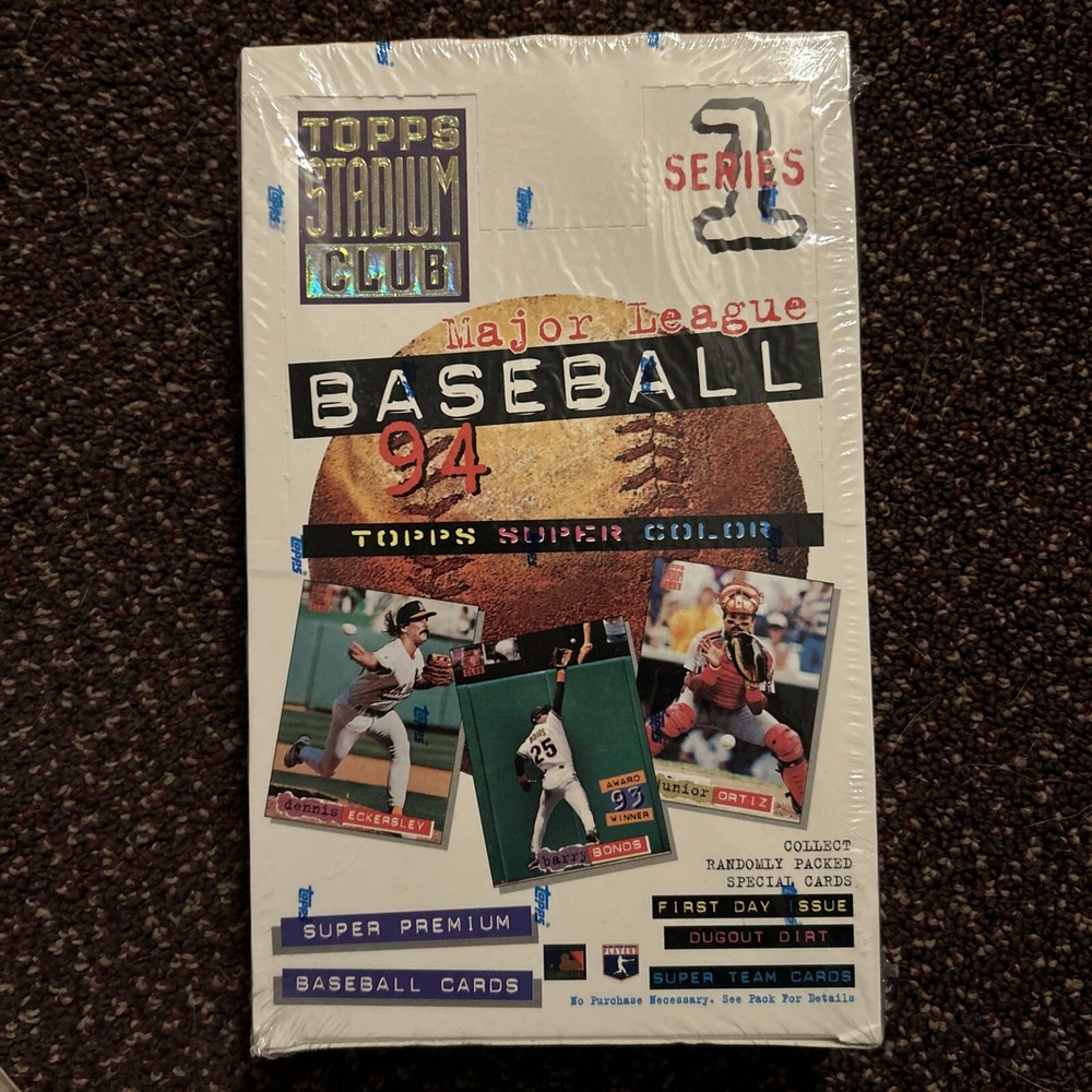 1994 Topps Stadium Club Baseball Series 1 Factory Sealed Hobby Box Value Inserts